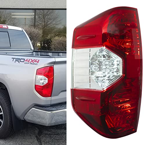 Boine Compatible With 2014 2015 2016 2017 2018 2019 2020 2021 Toyota Tundra Pickup Left Driver Side Red Tail Light Housing Replace 81550-0C100 (Left Driver Side) #TOP8