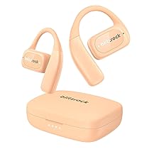 BlitzRock Open Ear Auricolari, Cuffie Wireless Bluetooth 5.4, Leggero, Suono Chiara, Controllo App, IPX5, 28 Ore Di Autonomia, Adatto per lo Sport, Corsa, Rosa
