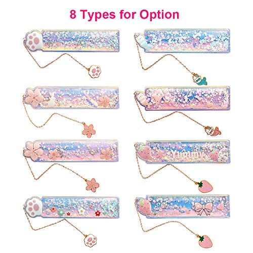 KKmoon Marcador multifuncional de régua de desenho animado criativo com papel de carta de estudo de