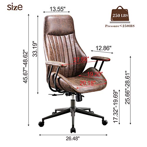 Ovios B0833NX1DQ Office Chair Computer High Back Adjustable Ergonomic Desk Chair Executive Swivel Task Chair thumb #5