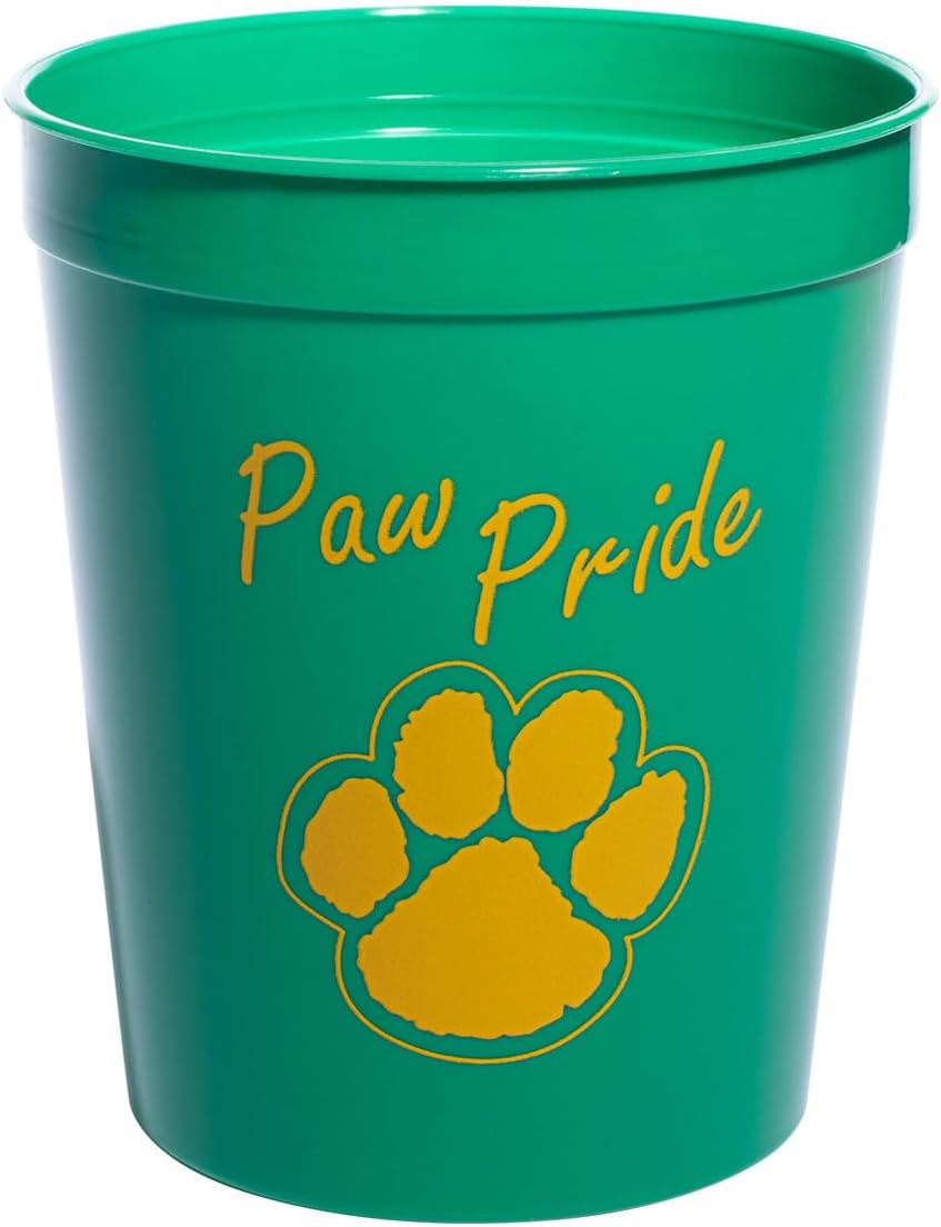 Anderson's プレミアム エクスクルーシブ パウプライド 16オンス グリーンとゴールド スタジアムカップ ブースト