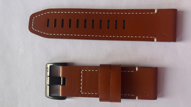 Correa de cuero rápida 22mm para Garmin 47mm miniatura 7