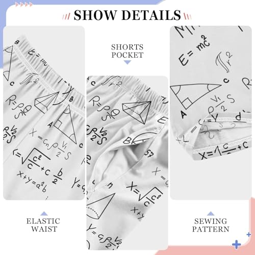 ZZKKO Math Formula Physics Pattern Boys Pants for Kids Jogger Pants with Pockets S-XL4