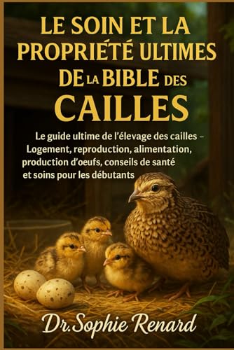 livre LE SOIN ET LA PROPRIÉTÉ ULTIMES DE LA BIBLE DES CAILLES: Le guide ultime de l'élevage des cailles – Logement, reproduction, alimentation, production ... conseils de santé et soins pour les débutants