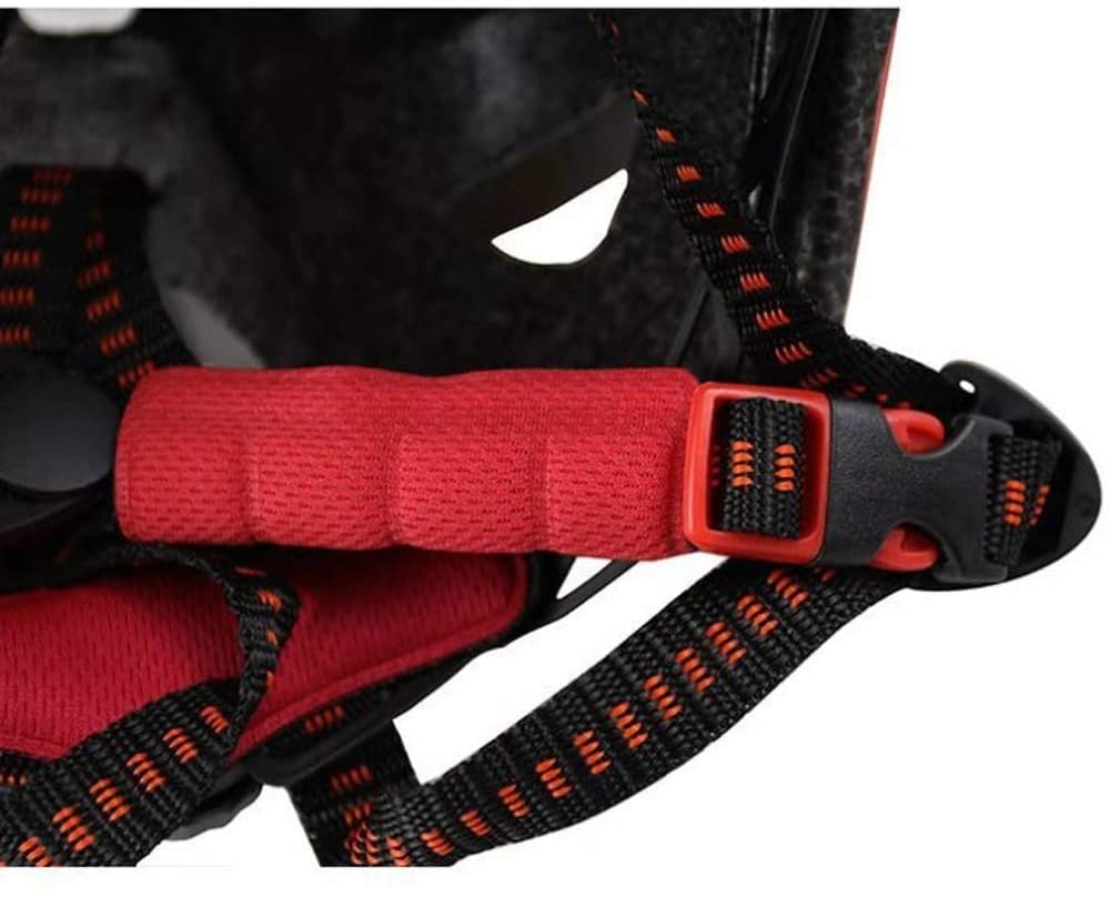 Casco de bicicleta fiable para niños, ligero y ajustable, adecuado para niños de 7 a 15 años, protección de seguridad para casco de bicicleta de niño y niña, 50 a 53 cm, rojo (color: rojo)