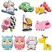 Gosear - 10 Piezas Imán de Frigorífico Nevera/Juguetes de Animales Lindos Dibujos Animados Silicona para Refrigerador,Estilo al Azar