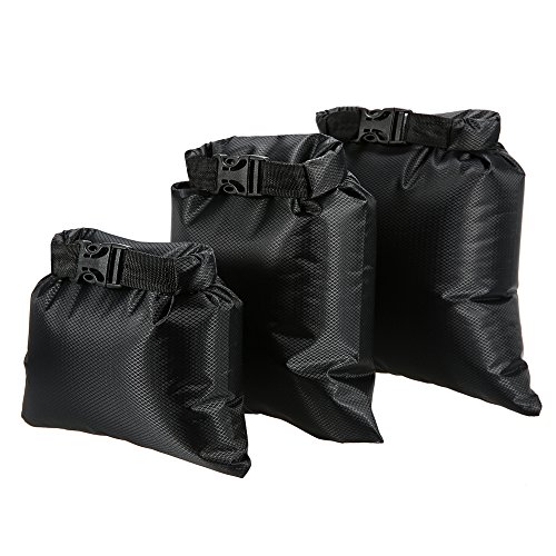 Saco de armazenamento, Andoer Pacote de 3 sacos secos à prova d'água 1L + 2L + 3L para exteriores p