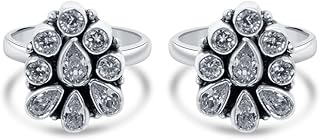 raajraani Pure 925 Sterling Silver Toe Ring for Women-picture-34