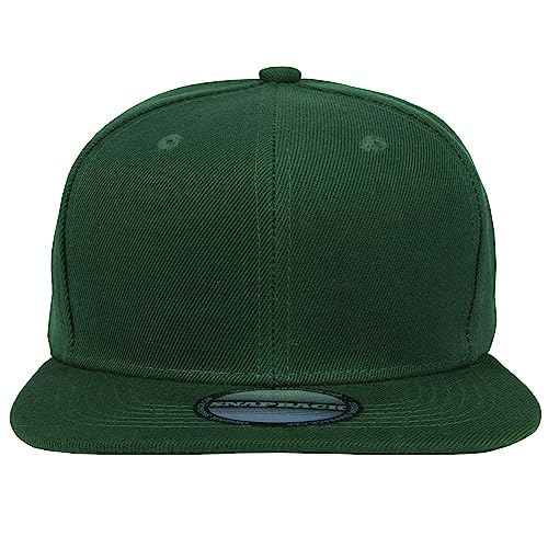 Image of Gelante Plain Blank Flat Brim Adjustable Snapback Baseball Caps Wholesale LOT 12 Pack