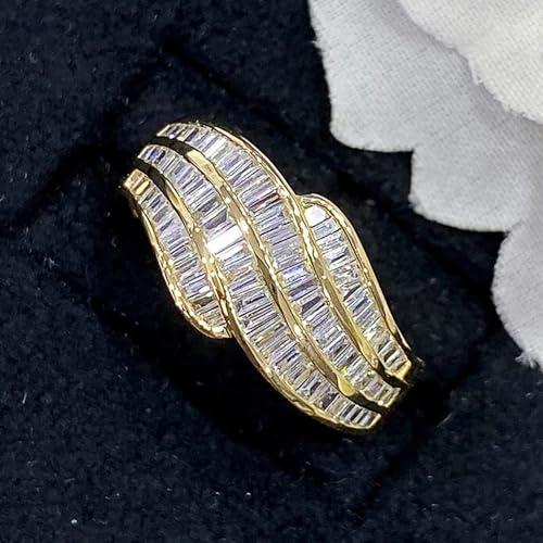 Stylish Wedding Rings with Bright Cubic Zirconia for Women Luxury Fashion Finger Jewelry2