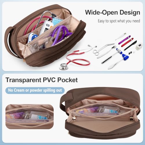 Image of Trunab Stethoscope Case Compatible with 3M Littmann /MDF /ADC, Chocolate