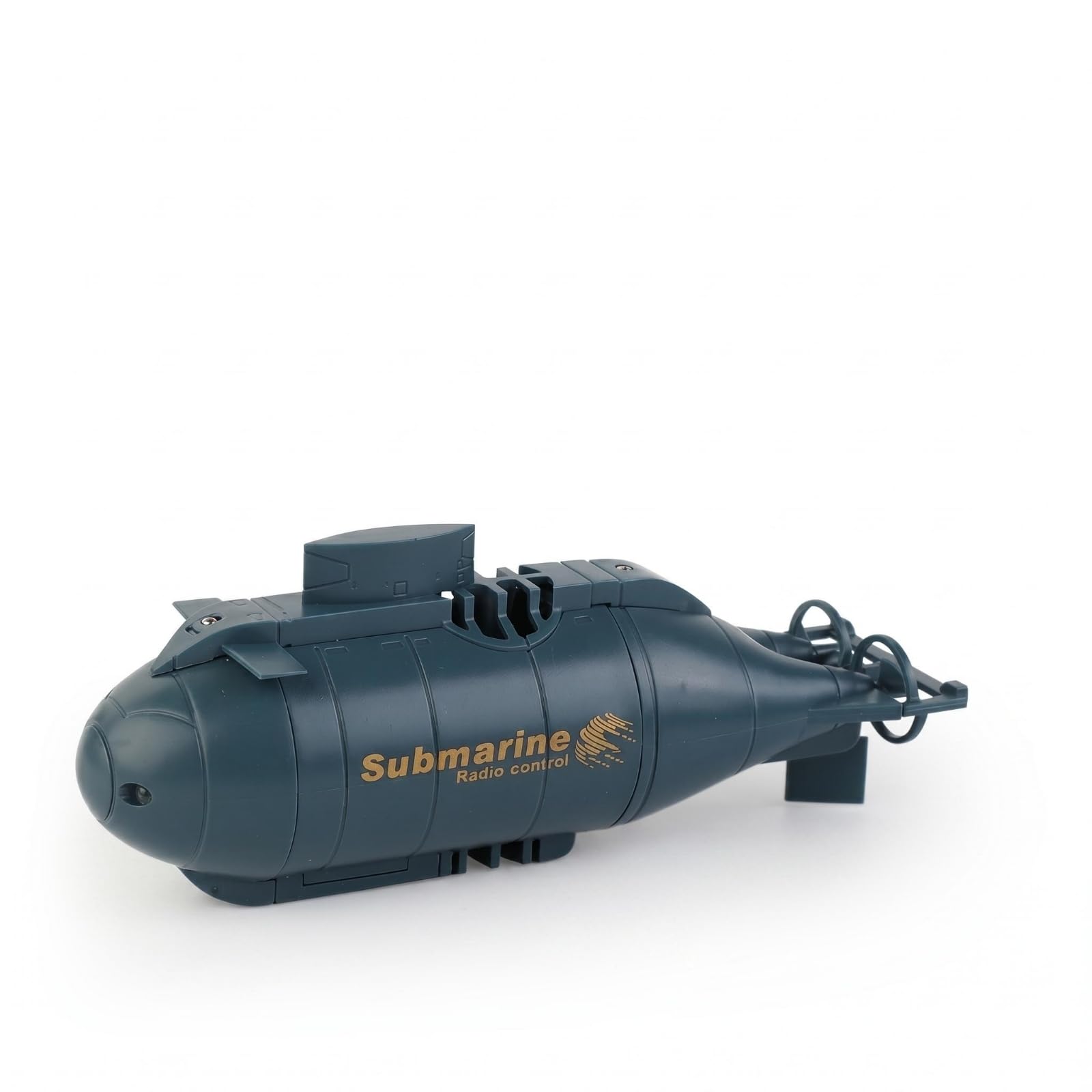 ABS Mini RC Submarine Dark Blue Wirelessly Operated-Controlled Submarine Toy Battery Powered Diving, Blue-image-28