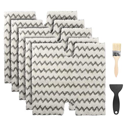 TINGKAM 5 Pack Shark Steam Mop Microfiber Replacement Cleaning Pads Compatible with Shark Lift-Away Pro & Genius Steam Pocket Mops 3973 S3973D S5002 S5003 S6001 S6002 S6003