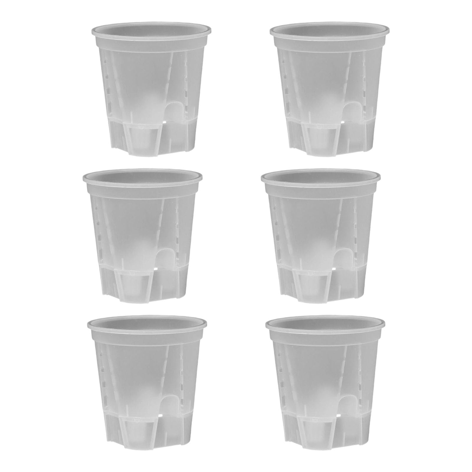 Kaeltsyn Of 6 Easy to Care Automatic Watering Planter with Clear Viewing Design for Plant Root in Multiple Removable Tray