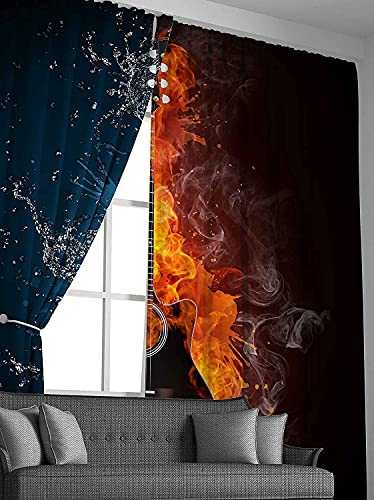 Rideaux bleus pour chambre d'enfant résolvant les reflets écran - 7