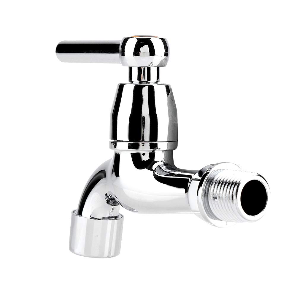 Washing Machine Faucet Sink Wall Mounted Single Handle Water Tap for Laundry Room Bathroom Utility Room Standard Hose — view 6