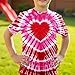 Valentine Heart Shirt for Kids-Tie Dye Cute Heart Short Sleeve Boy Girl Teen Toddler Valentines Day Tee Tops