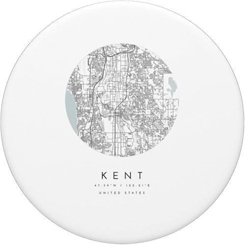 Miniatura 3 de kent Washington Coordinates map hometown PopSockets Swappable PopGrip