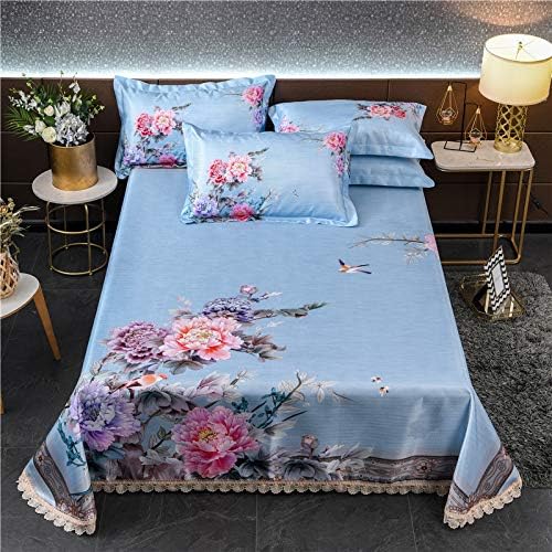 Y&C Summer Ice Silk Cover Cooling Mat with Pillowcases Set Foldable Folding Cooling Mattresses