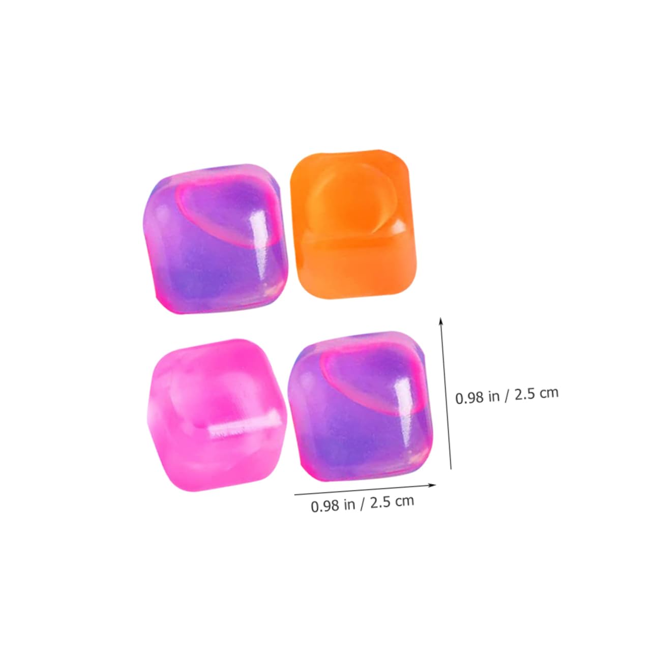 GLEAVI Cubitos De Hielo Reutilizables Para Bebidas Cócteles Y Vino Enfriamiento Para Picnics Y Actividades 20 Piezas*4
