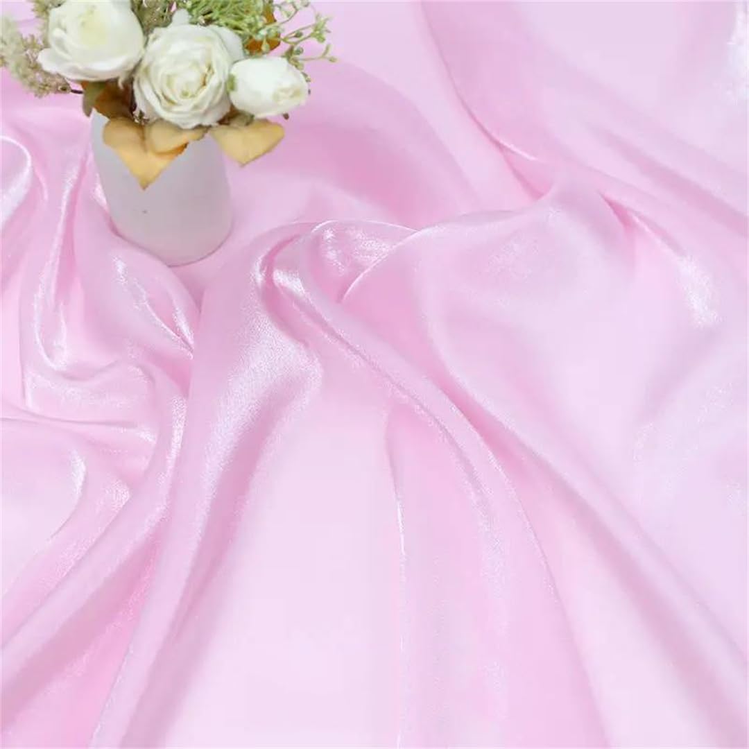 Organza Fabric， Organza Fabric By The Meter Multicolor 100cm x 150cm for Womens Dresses Sewing Decoration(14 Light Pnnrk.)