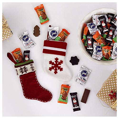 Hershey (1) Bag Stocking Stuffer Shapes - Hershey's Milk Chocolate, Reese's Peanut Butter, York Peppermint Patties Holiday Candy Assortment - Net Wt. 21 oz - Thumbnail 3