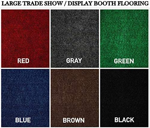 Large Custom Cut-to-Fit Trade-Show Area Rug Carpets. Custom Sizing Available to Choose from (12x14, Blue)