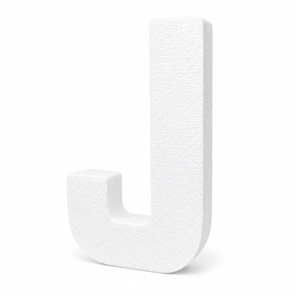 Lettre J en mousse EPS lisse 30,5 cm à peindre et décorer pour loisirs créatifs