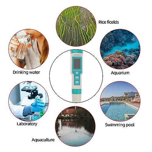 Testeur de qualité de l'eau avec écran rétroéclairé 7 en 1 PH EC Temp - 5