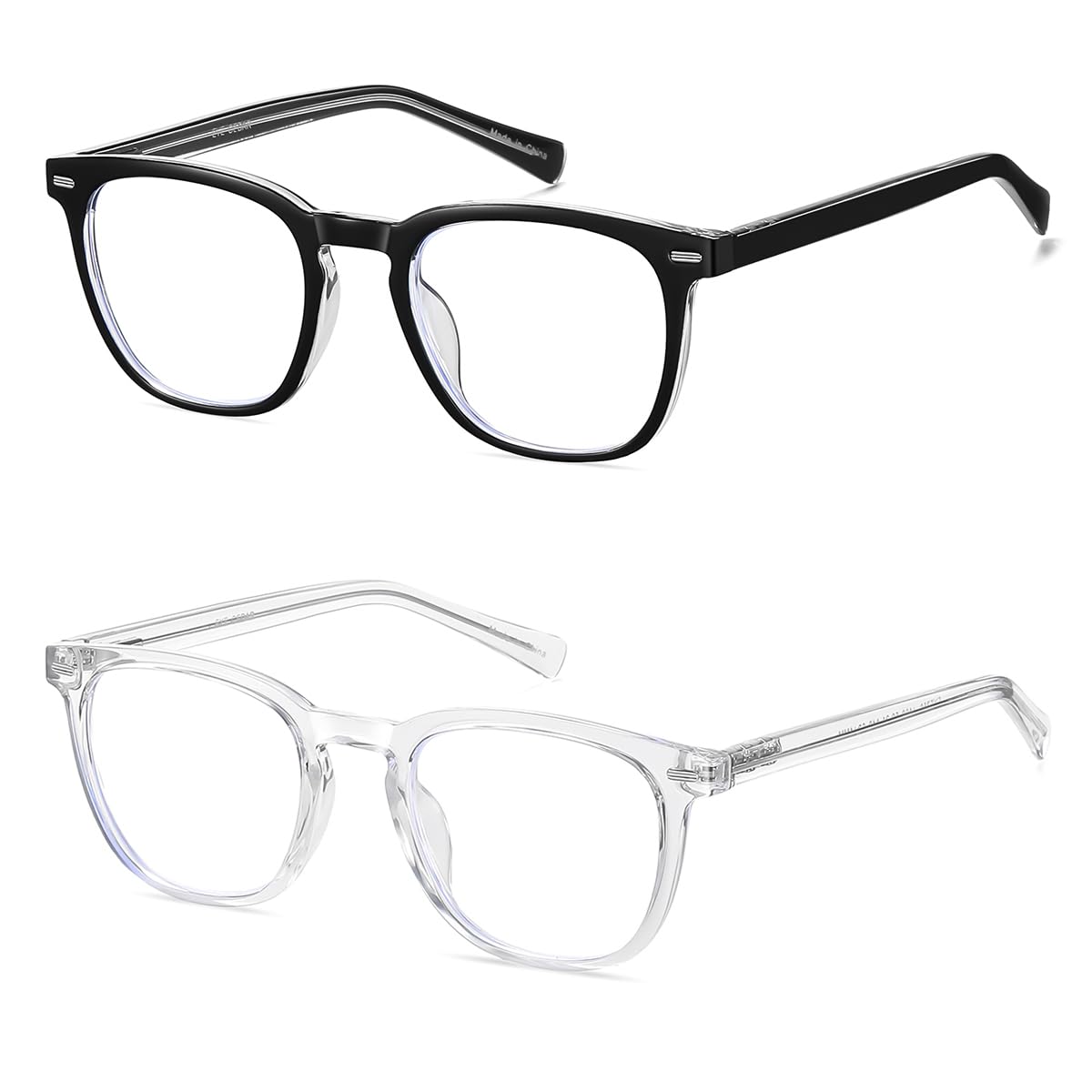 Amcedar Blue Light Glasses for Woman Computer Glasses Anti Eyestrain Glare Protection Eyeglasses