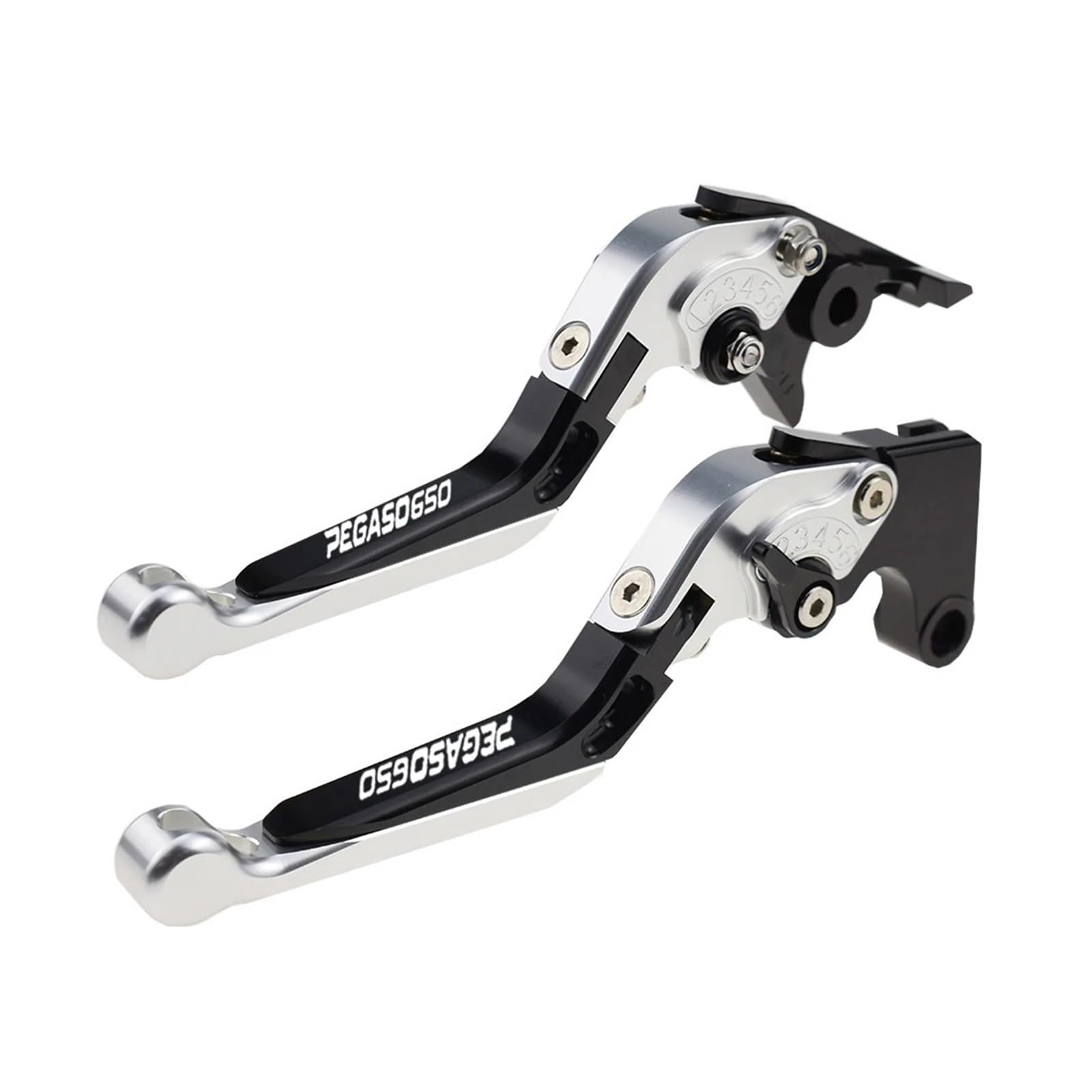 Yxbswbjd 32 Aluminum Alloy Folding Brake Lever For Pegaso650 Motorcycle Folding Extendable Brake Clutch Levers(32)