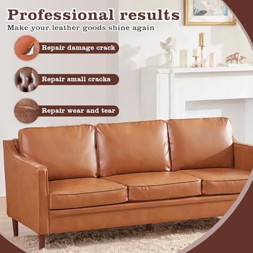 Lederreparatur Creme, 6 Farben Leder Reparatur Set, Lederfarbe Creme, Kunstleder Reparaturset Reparieren, Leder Reparatursätze, Mischbare Lederreparatursets für Sofa, Autositze, Lederjacke, Schuhe
