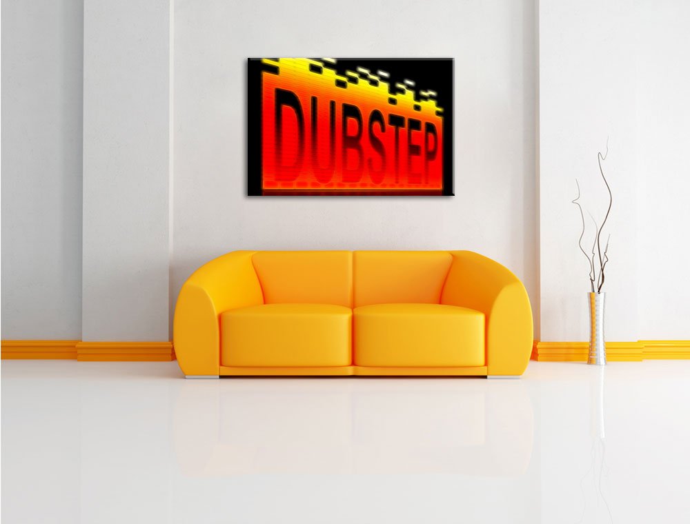Pixxprint Dubstep Electro Musica Stampa su tela 120x80 cm artistica murale