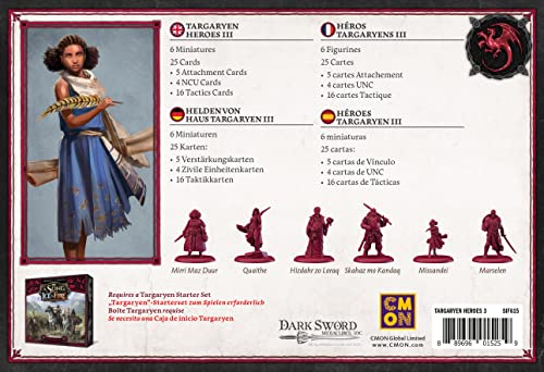 CMON Asmodee A Song of Ice & Fire - Heroes of House Targaryen III, Multicoloured, Colourful, Medium - Image 3