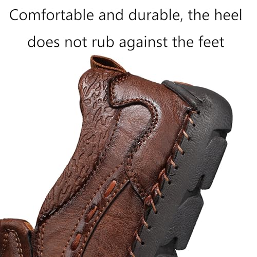 Mens Casual Dress Loafers Shoes Breathable Fashion Sneakers Oxford Slip-on Lace up Soft Walking Office Work Driving Shoes3