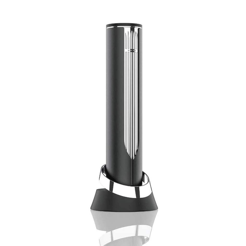 Abridor de vinos eléctricos, abrelatas automáticos del sacacorchos de la Botella de Vino eléctrico con Cortador de lámina, abridores de vinos Recargables USB (Elegante Negro)