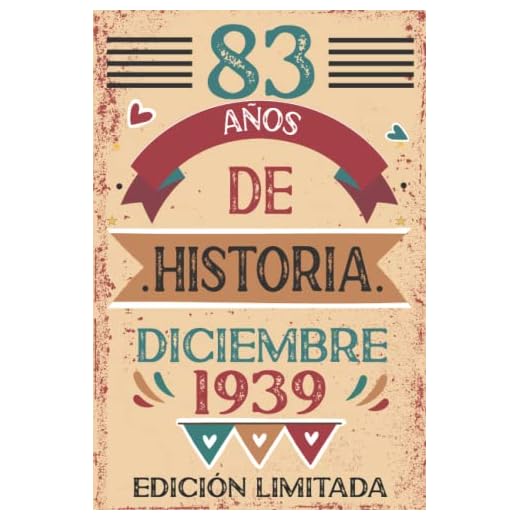 83 Años De Historia Diciembre 1939: Libro de visitas, cuaderno, 110 páginas de felicitaciones, idea de regalo, regalo Para la esposa, novia, mujer, La madre