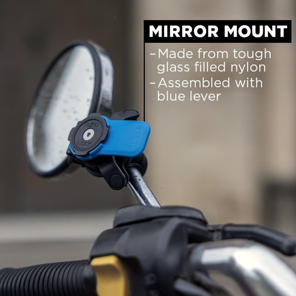 Quad Lock Motorcycle/Scooter Mirror Mount for iPhone and Samsung Galaxy Phones