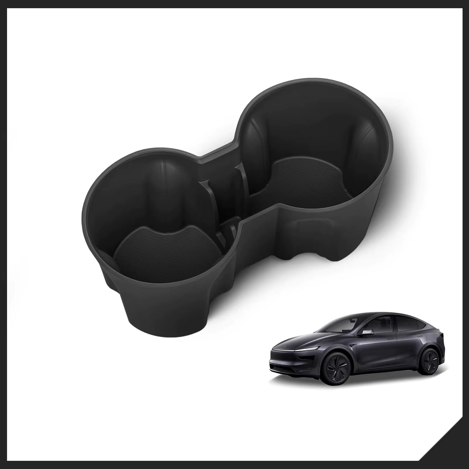 Portabevande per Auto compatibili con Tesla Model Y 2025, Vassoio portabicchiere di Ricambio per Auto, Accessori per l'organizzazione della Console Centrale.