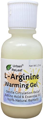 Urban ReLeaf L-Arginina Gel Calentador Calor Rápido 100 Natural Secado Rápido Masaje Circulación Piernas Manos Pies