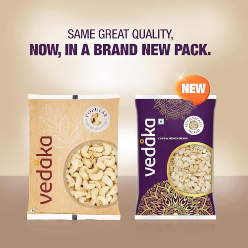 Image of Amazon Brand - Vedaka Broken Cashews | 1 Kg | Kaju Nuts | Gluten-Free & Plant Based Protein | Hygienically packed