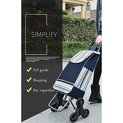 LDBDASA Klettergebäude Shopping 6 Runde Kleinwagen Klappwagen Supermarkt Trolley Pull Trolley Kleiner Anhänger Home/a – Bild 7