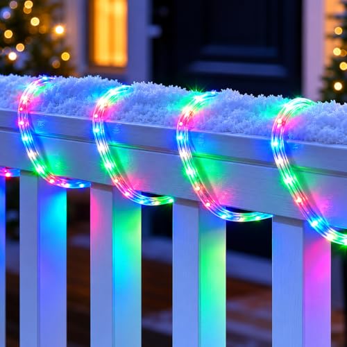 Image of COXO 5 Meters LED Rope Light for Decoration - Waterproof 6 Color Multi SMD Cove Light for Ceiling, Home Decor, LED Pipe Light for Diwali, Festival, Indoor, Outdoor Use (Multicolor, 5 Meter)