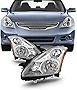 AKKON - Fits 2010 2011 2012 Altima 4Door Sedan [Halogen Models] Chrome Headlights Headlamp Left Driver + Right Passenger Pair