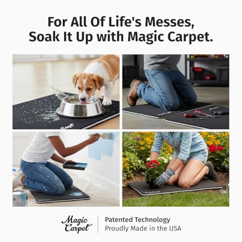 Image of Magic Carpet DIY Absorbent Work & Surface Protection Mat, XXL, 1-Pack | 26.75 inch x 44.75 inch | absorbs spills & cushions dropped tools | strong, puncture-resistant | low-profile comfort | made in USA