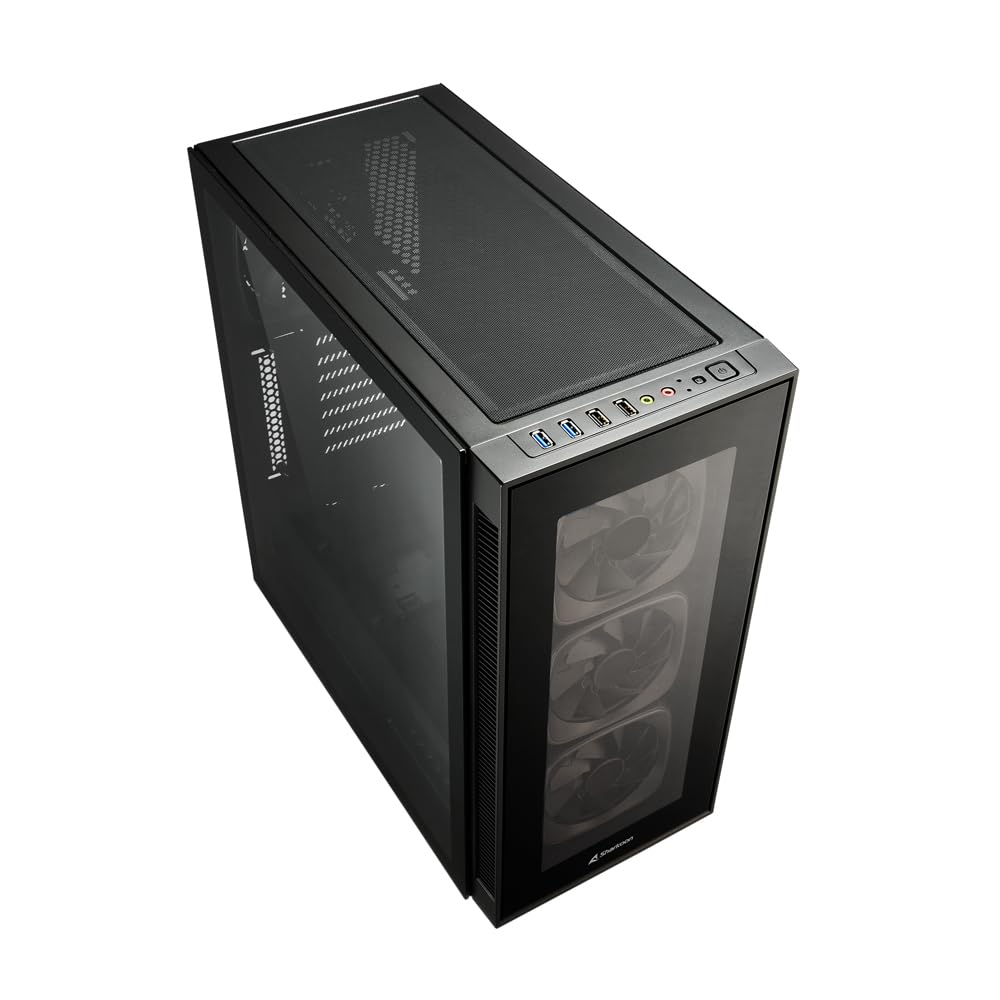 Sharkoon TG6 RGB, custodia per PC ATX, vetro temperato