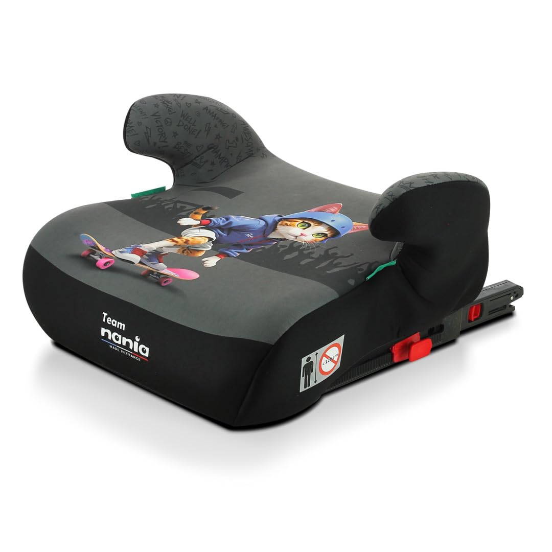 Seggiolino Rialzo Auto Isofix I-SIZE R129/03 – Per Bambini 125-150 Cm, 22-36 Kg, Schienale Ergonomico E Tessuto Traspirante