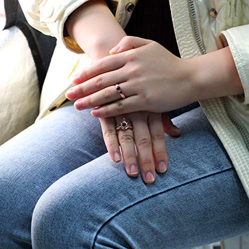 T Brand 100 Languages I Love You Projection Ring Couples Adjustable Wedding Band Crown Rings Romantic Valentines Gifts2