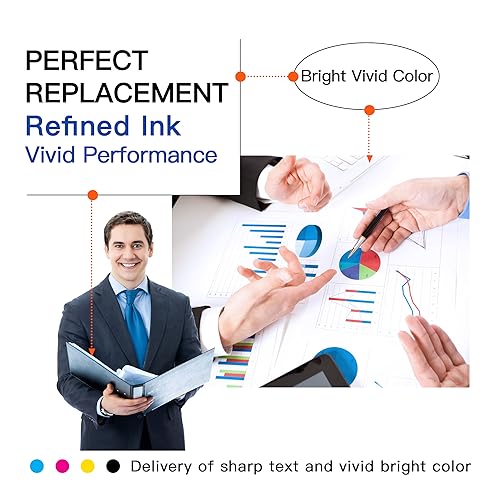 212XL 212 Ink Cartridges 212XL Ink Remanufactured Ink High Capacity Black & Color -Cartridge Combo 4-Pack Compatible for Epson Expression XP-4100 XP-4105 and Workforce WF-2830 WF-2850 Printers - Image 6