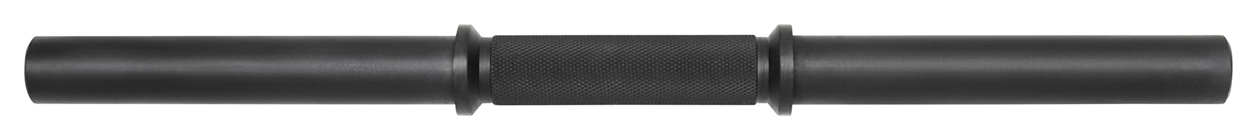 BLK Haltère courte 51 cm avec surfaces Coussin lisses Black oxid. avec ressort de fermeture de 30/31 mm